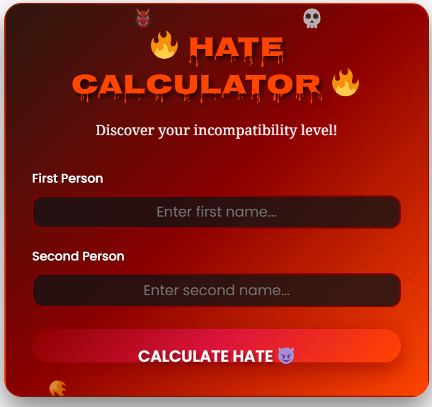Hate Calculator